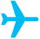 Blue airplane icon for Connecticut Airport Authority branding